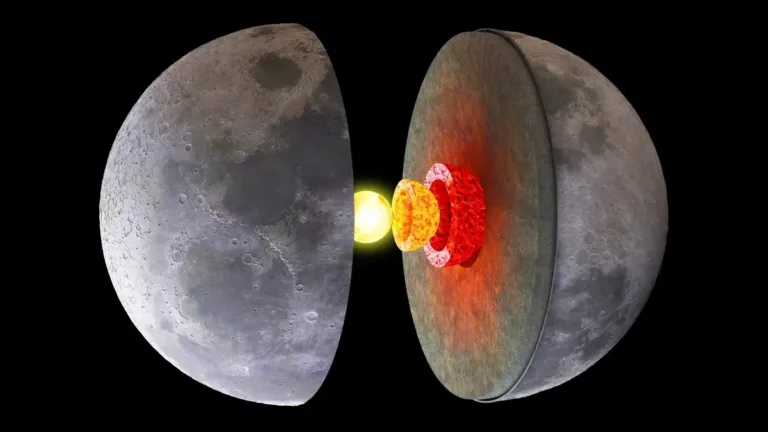 A Lua tem um núcleo de Ferro